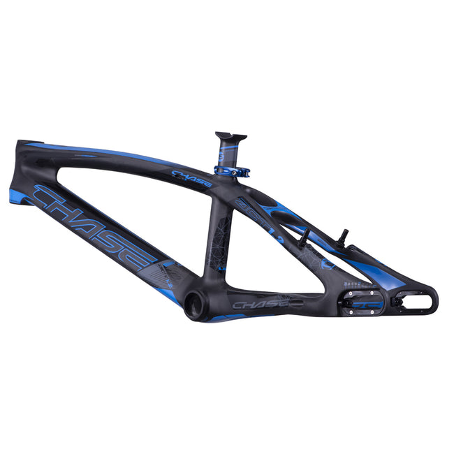 Chase ACT 1.2 Carbon BMX Race Frame-Black/Blue - 3