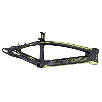 Chase ACT 1.2 Carbon BMX Race Frame-Black/Neon Yellow