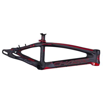 Chase ACT 1.2 Carbon BMX Race Frame-Black/Red
