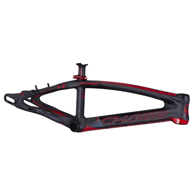 Chase ACT 1.2 Carbon BMX Race Frame-Black/Red - 1