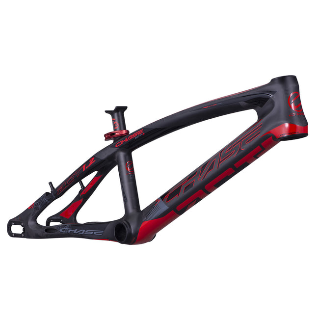 Chase ACT 1.2 Carbon BMX Race Frame-Black/Red - 2