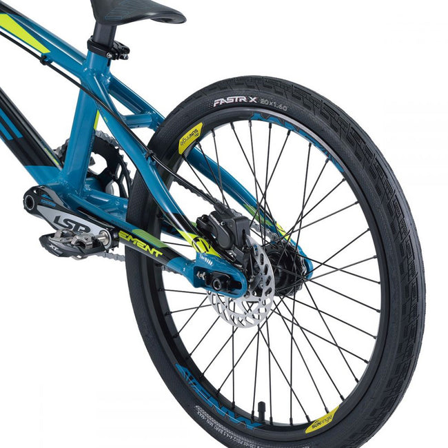 Chase Element Pro Cruiser Plus 24&quot; BMX Race Bike-Petrol Blue/Black/Neon Yellow - 11