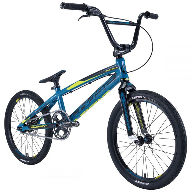 Chase Element Pro XXL BMX Race Bike-Petrol Blue/Black/Neon Yellow - 2