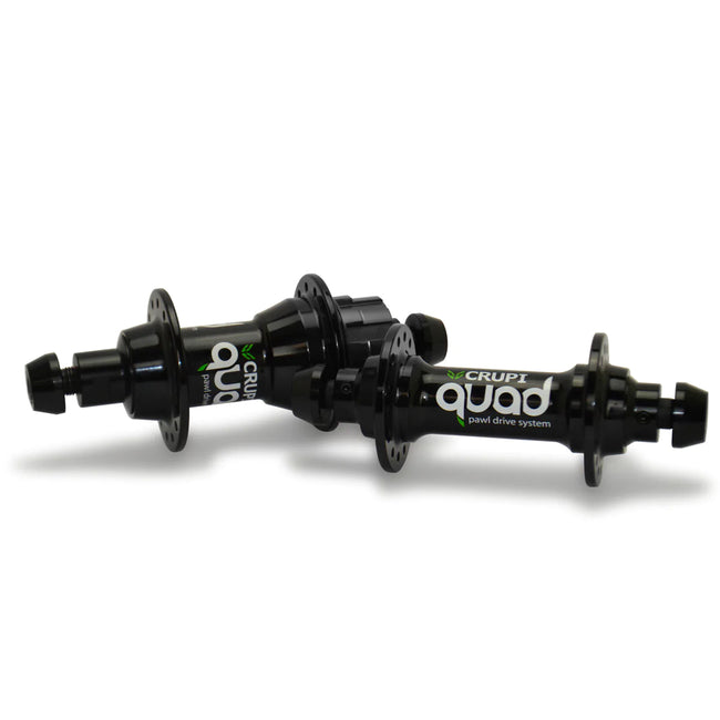 Crupi Quad BMX Hub Set-Black-28H - 1