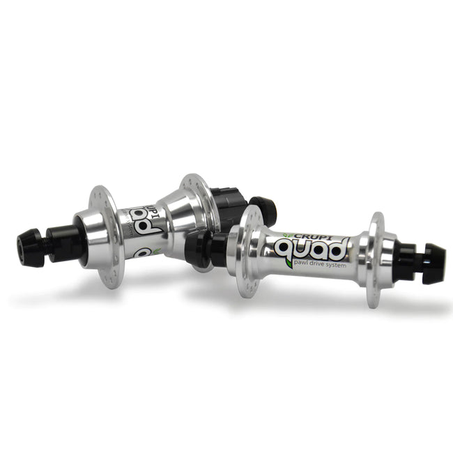 Crupi Quad BMX Hub Set-Polished-28H - 1