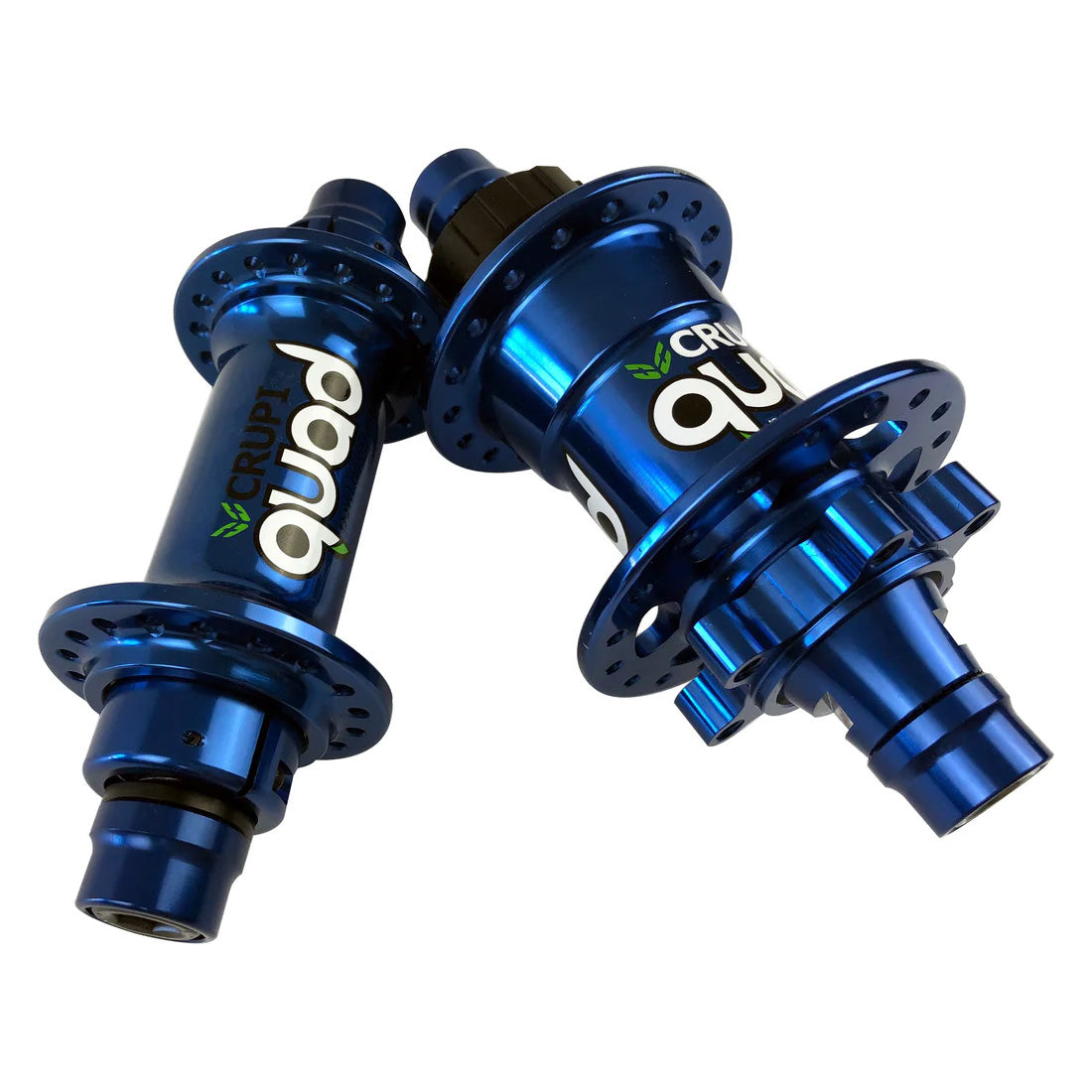 Crupi Quad Pro Disc Brake BMX Hubset-Blue-36H at J&R Bicycles