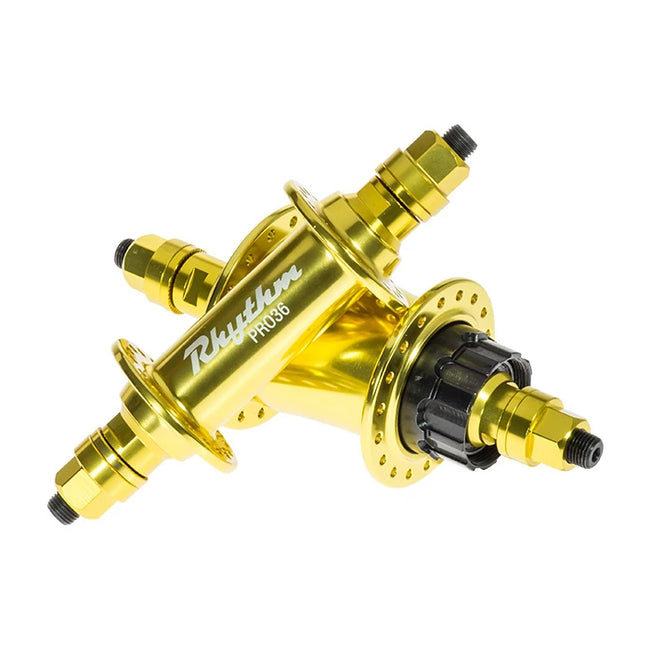 Crupi Rhythm Section Pro Cassette BMX Hub-Gold-36H - 1