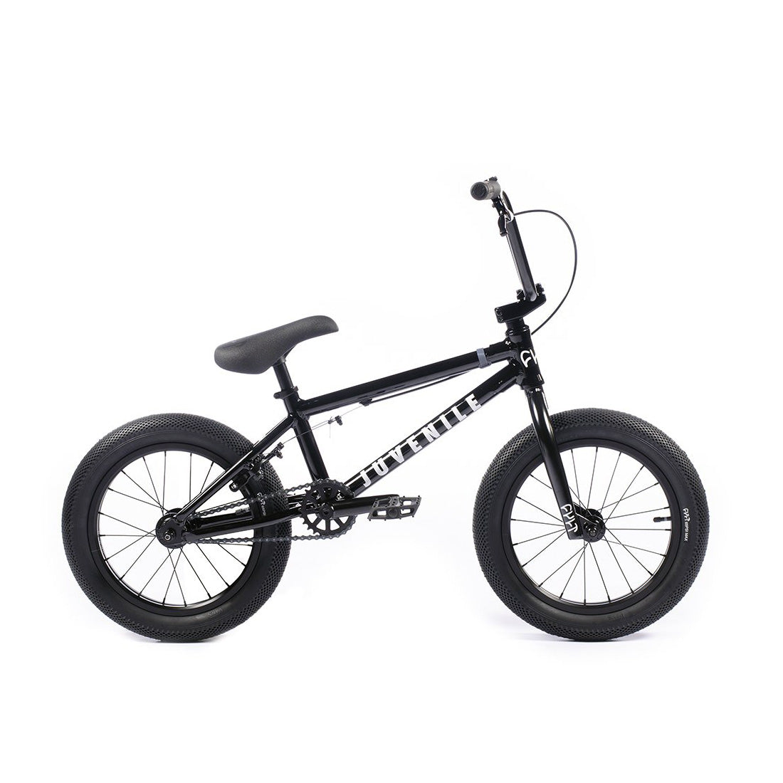 Cult Juvenile 16 BMX Freestyle Bike Matte Black J R Bicycles Inc