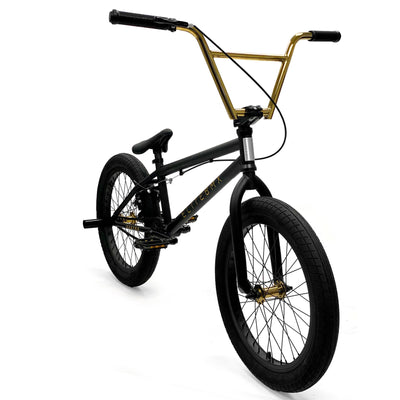 Elite BMX Destro 20.5"TT BMX Freestyle Bike-Black Gold
