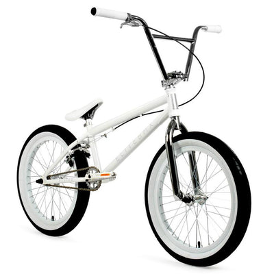 Elite BMX Destro 20.5"TT BMX Freestyle Bike-White Chrome