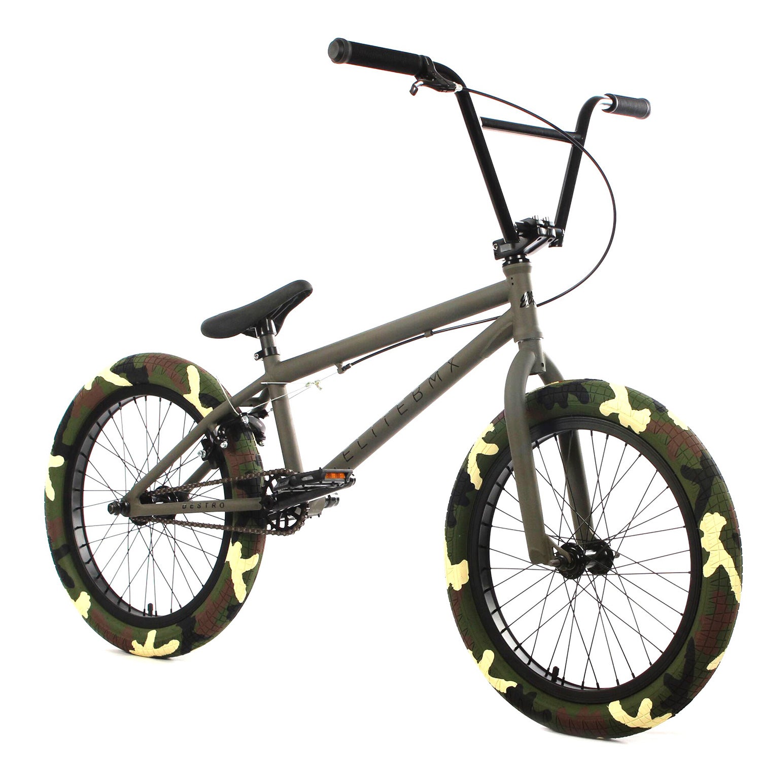 elite bmx bicycle Elite BMX Destro 20.5 inch TT BMX Freestyle Bike-Army Camo – J&R Bicycles, Inc