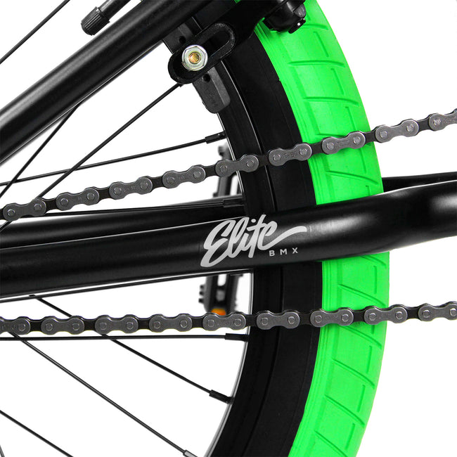 elite 20 bmx bicycle the stealth freestyle bike Elite BMX Stealth 20inch TT BMX Freestyle Bike-Black/Green – J&R Bicycles, Inc