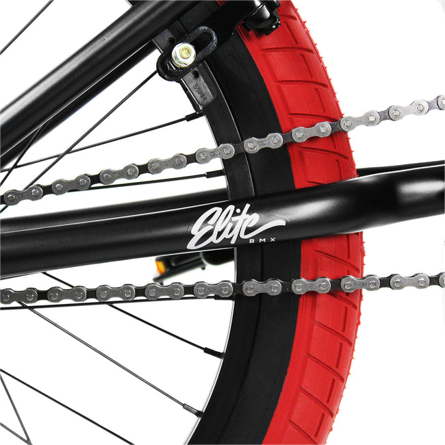 Elite BMX Stealth 20&quot;TT BMX Freestyle Bike-Black/Red - 5
