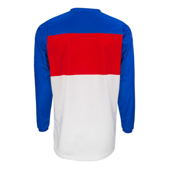 Fly Racing 2022 F-16 BMX Race Jersey-Red/White/Blue - 2