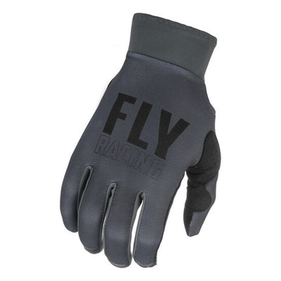 Fly Racing 2022 Pro Lite BMX Race Gloves-Grey/Black