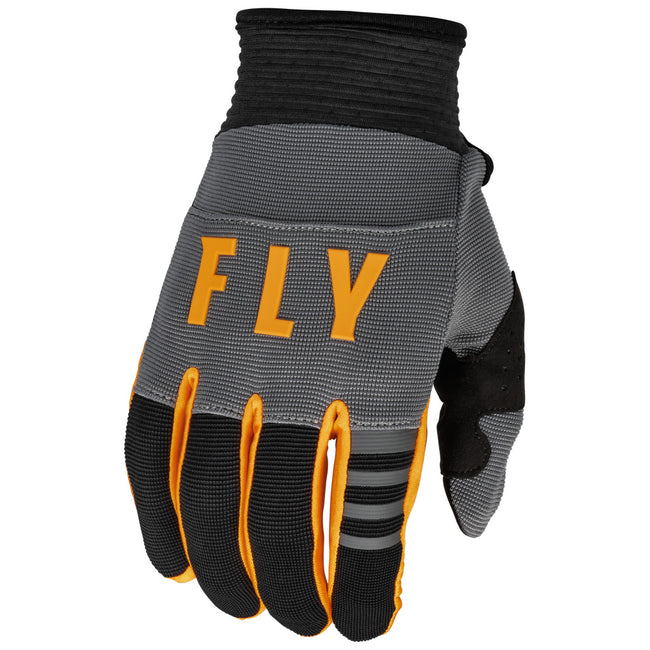 Fly Racing F-16 BMX Race Gloves-Dark Grey/Black/Orange - 1