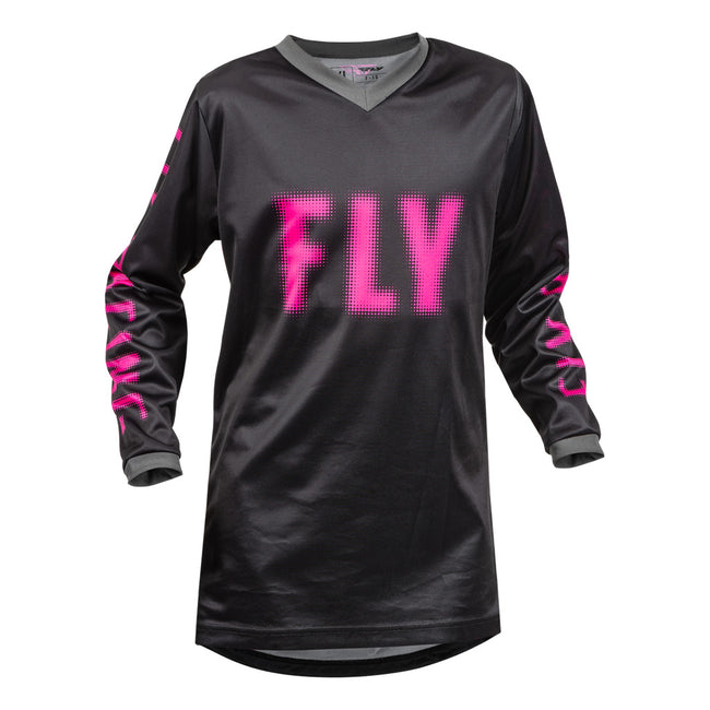 Fly Racing F-16 BMX Race Jersey-Black/Pink - 1
