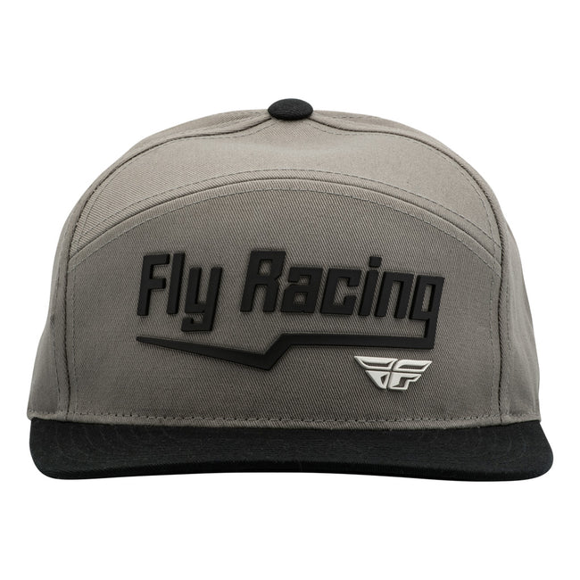 Fly Racing Flash Hat-Grey/White-Adult - 2