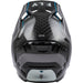 Fly Racing Formula Carbon Axon BMX Race Helmet-Black/Grey/Blue - 3