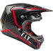 Fly Racing Formula Carbon Axon BMX Race Helmet-Black/Red/Khaki - 2
