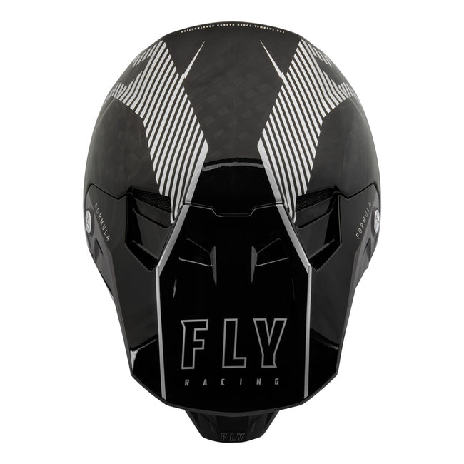 Fly Racing Formula Carbon Tracer BMX Race Helmet-Silver/Black - 3