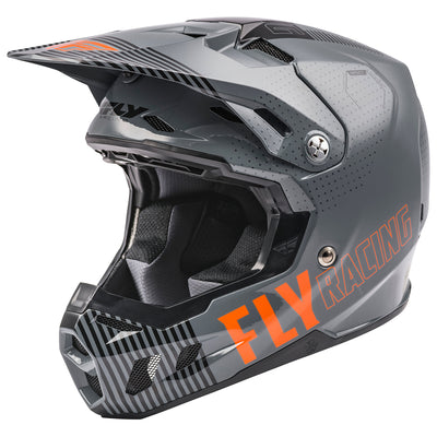 Fly Racing Formula CC Primary BMX Race Helmet-Grey/Orange