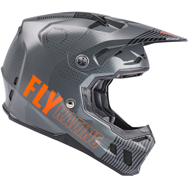 Fly Racing Formula CC Primary BMX Race Helmet-Grey/Orange - 2