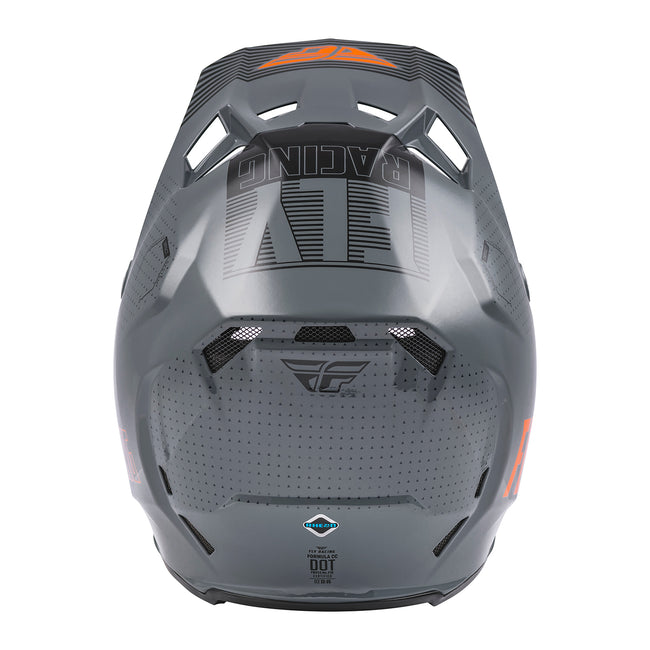 Fly Racing Formula CC Primary BMX Race Helmet-Grey/Orange - 3