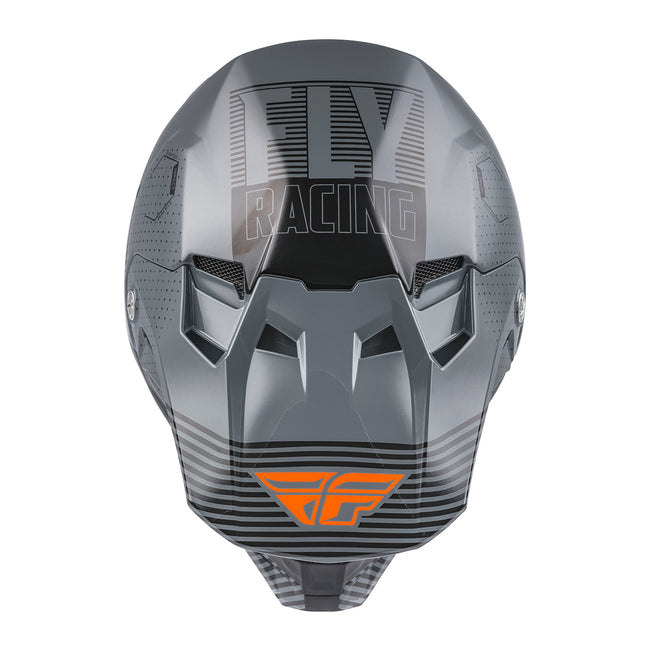 Fly Racing Formula CC Primary BMX Race Helmet-Grey/Orange - 4