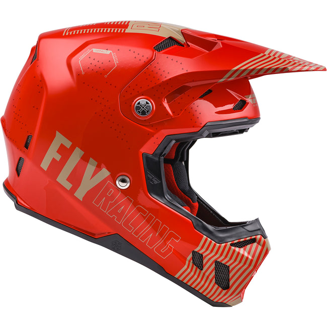 Fly Racing Formula CC Primary BMX Race Helmet-Red/Khaki - 2