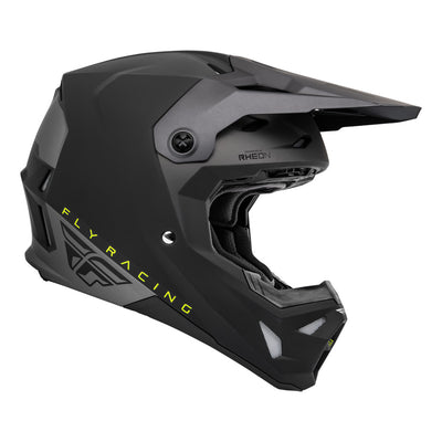 Fly Racing Formula CP Slant BMX Race Helmet-Matte Black/Grey/Hi-Vis