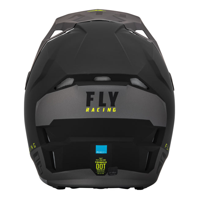Fly Racing Formula CP Slant BMX Race Helmet-Matte Black/Grey/Hi-Vis - 4