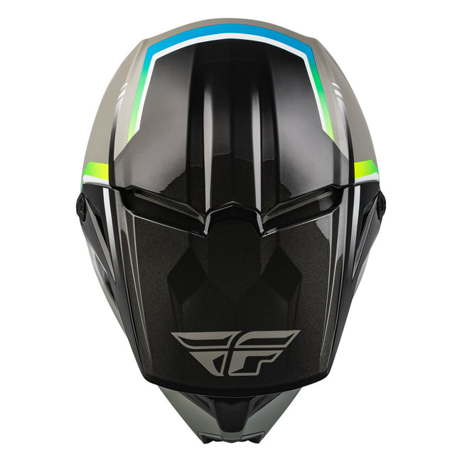 Fly Racing Kinetic Vision BMX Race Helmet-Grey/Black - 4