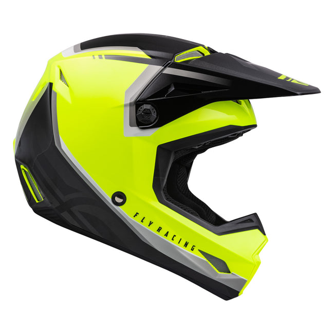 hi vis shoei helmet Fly Racing Kinetic Vision BMX Race Helmet-Hi-Vis-Black at J&R Bicycles – J&R Bicycles, Inc