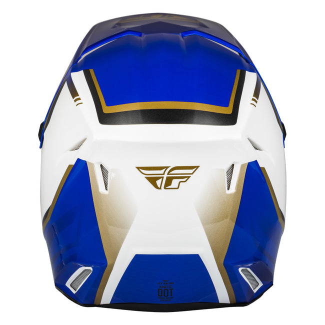 Fly Racing Kinetic Vision BMX Race Helmet-White/Blue - 2