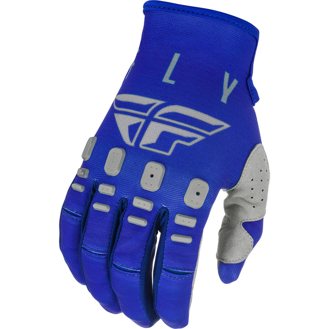 Fly Racing K121 BMX Race Gloves-Blue/Navy/Grey - 1