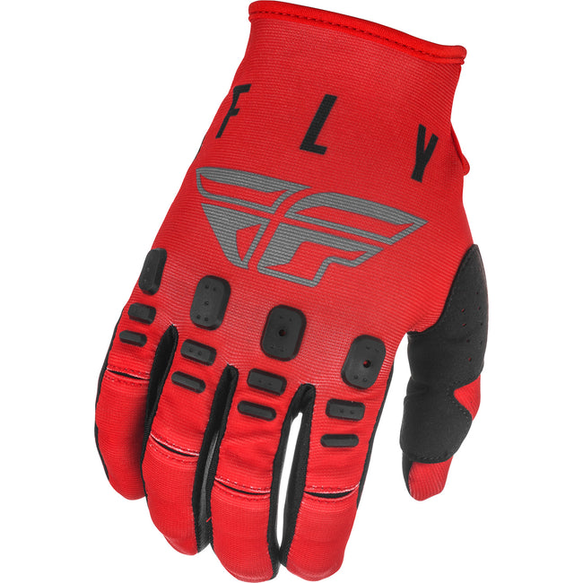 Fly Racing K121 BMX Race Gloves-Red/Grey/Black - 1