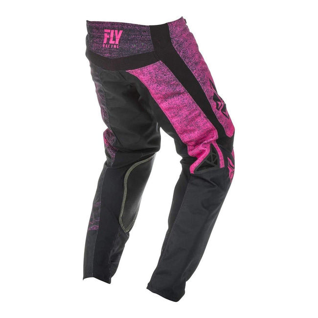 Fly Racing Kinetic Noiz BMX Race Pants-Neon Pink/Black - 2
