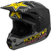 Fly Racing Kinetic Rockstar BMX Race Helmet-Matte Grey/Black/Yellow - 1