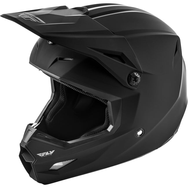 Fly Racing Kinetic Solid BMX Race Helmet-Matte Black - 1