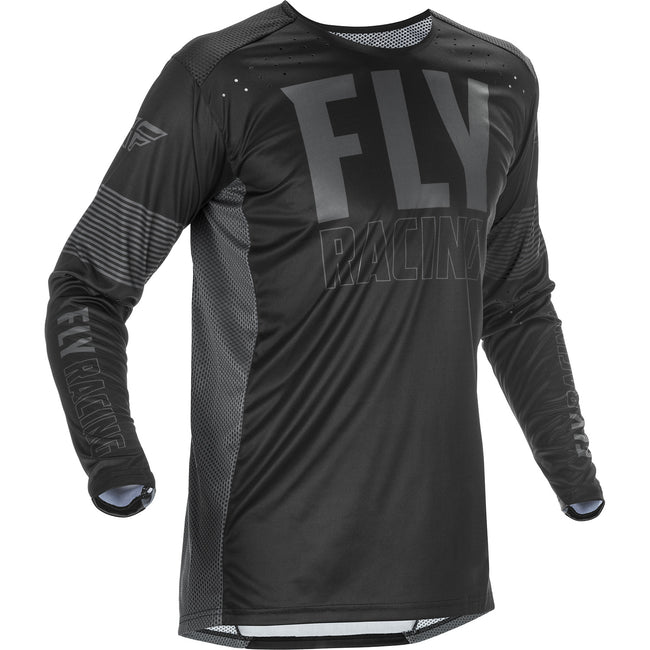 Fly Racing Lite BMX Race Jersey-Black/Grey - 1