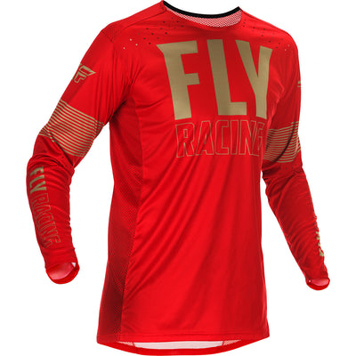 Fly Racing Lite BMX Race Jersey-Red/Khaki