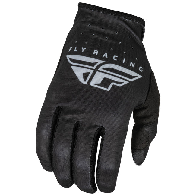 Fly Racing Lite BMX Race Gloves-Black/Grey - 1