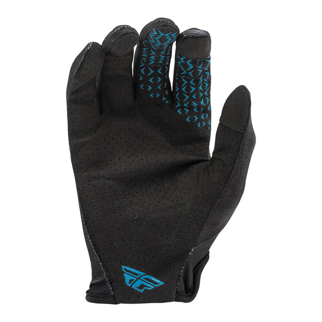 Fly Racing Media BMX Race Gloves-Black/Blue - 2