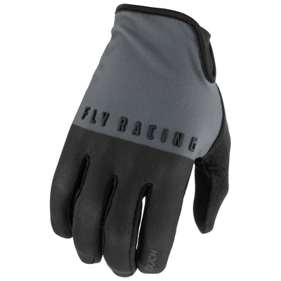 Fly Racing Media BMX Race Gloves-Black/Grey