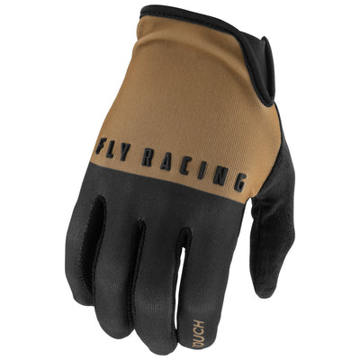 Fly Racing Media BMX Race Gloves-Dark Khaki/Black