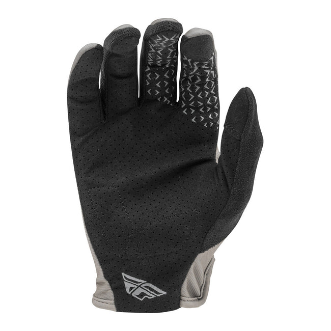 Fly Racing Media BMX Race Gloves-Grey/Black - 2