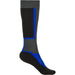 Fly Racing Thin MX Socks-Black/Grey/Blue - 2