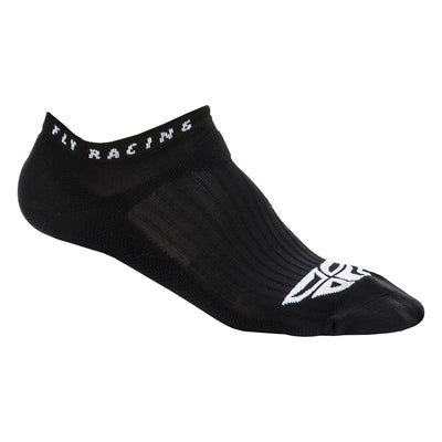 Fly Racing No-Show Socks-Black
