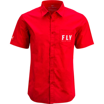 Fly Racing Pit Shirt-Red
